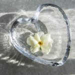Bambudan Tray Heart Shape Textured Glass Sentimental Gift Dish - Image 2