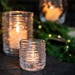 Bambudan Tealight Holder Echo Lake Wrapped Glass Cluster Display - Image 5