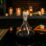 Bambudan Decanter Vintner Marble Stopper Sculptural Glass Pour Vessel - Image 2