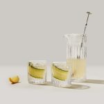 Bambudan Drinkware Set Montpelier Pitcher Fluted Glass Cocktail Bundle - Image 2