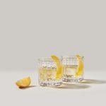 Bambudan Lowball Glass Via Carota Chevron Pattern Cocktailware - Image 2