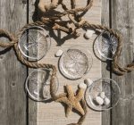 Bambudan Bowl Sand Dollar Radial Pattern Coastal Nature Motif - Image 2