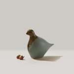 Bambudan Dove Sculpture Pottery Peace Inspired Blue Hue Gift - Image 3