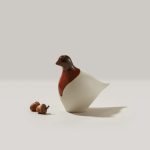 Bambudan Dove Sculpture Pottery Peace Inspired Blue Hue Gift - Image 2