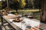 Bambudan Red Wine Glass Vintner Broad Bowl Ripple Textured Sommelier Style - Image 5