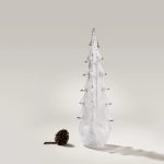 Bambudan Tree Silver Leaf Evergreen Infused Metallic Holiday Accent - Image 6