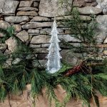 Bambudan Tree Silver Leaf Evergreen Infused Metallic Holiday Accent - Image 10