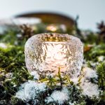 Bambudan Votive Holder Snowball Crushed Texture Icy Inspired Glass - Image 3