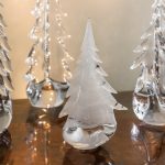 Bambudan Tree Snowdrift Evergreen Ribbon Textured Winter Inspired Glass - Image 7