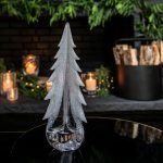 Bambudan Tree Snowy Branch Evergreen Sand Edged Winter Accent - Image 8