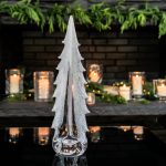 Bambudan Tree Snowy Branch Evergreen Sand Edged Winter Accent - Image 9