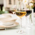 Bambudan White Wine Glass Vintner Pulled Stem Ripple Bowl Design - Image 5