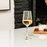 Bambudan White Wine Glass Vintner Pulled Stem Ripple Bowl Design - Image 4